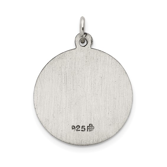 Sterling Silver Antiqued Our Lady of the Assumption Medal