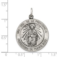 Sterling Silver Antiqued De La Providencia Medal view 3
