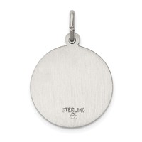 Sterling Silver Antiqued Blessed Mother Medal view 3