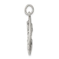 Sterling Silver Antiqued Our Lady of the Holy Scapular Medal view 2