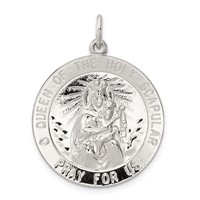 Sterling Silver Queen of the Holy Scapular Medal view 1