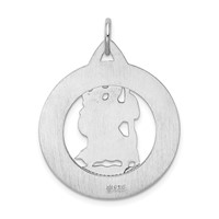 Sterling Silver Rhodium-plated St. Christopher Medal view 3