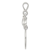 Sterling Silver Dolphin Charm Holder view 2