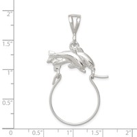 Sterling Silver Dolphin Charm Holder view 3