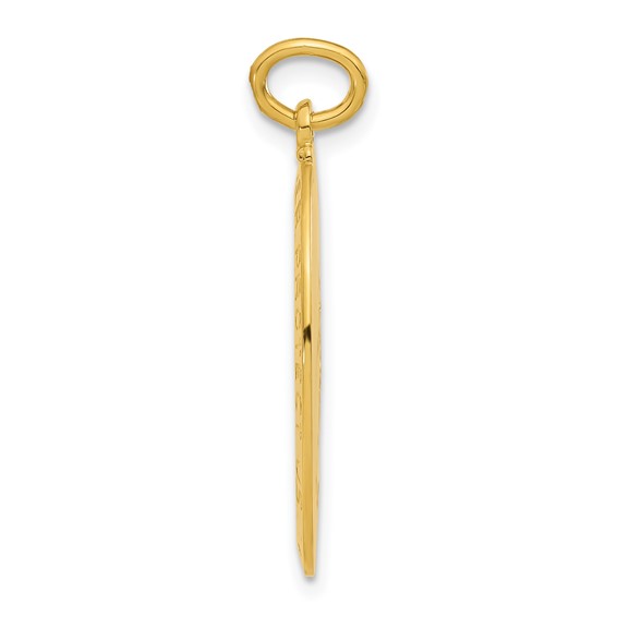 Sterling Silver 24k Gold-plated Football Saint Christopher Medal Pendant