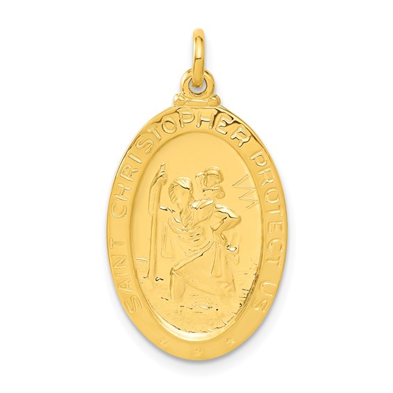 Sterling Silver 24k Gold-plated Saint Christopher Basketball Medal Pendant