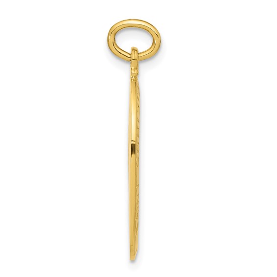 Sterling Silver 24k Gold-plated Tennis Saint Christopher Medal Pendant