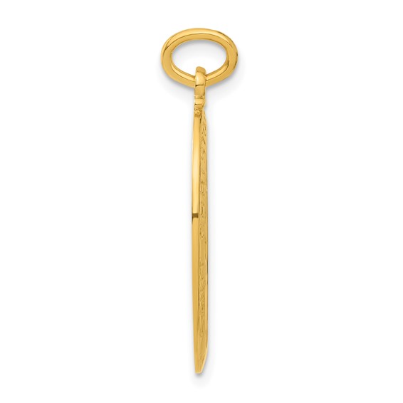 Sterling Silver 24k Gold-plated Saint Christopher Bowling Medal Pendant