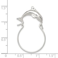 Sterling Silver Dolphin Charm Holder view 3