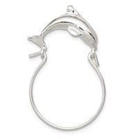 Sterling Silver Dolphin Charm Holder view 1