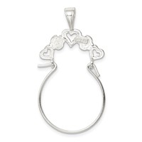 Sterling Silver Heart Charm Holder view 4