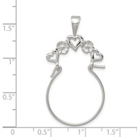 Sterling Silver Heart Charm Holder view 3