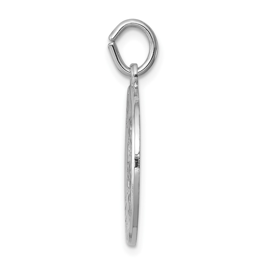 Sterling Silver Rhodium-plated Saint Joseph Medal (QC5682)
