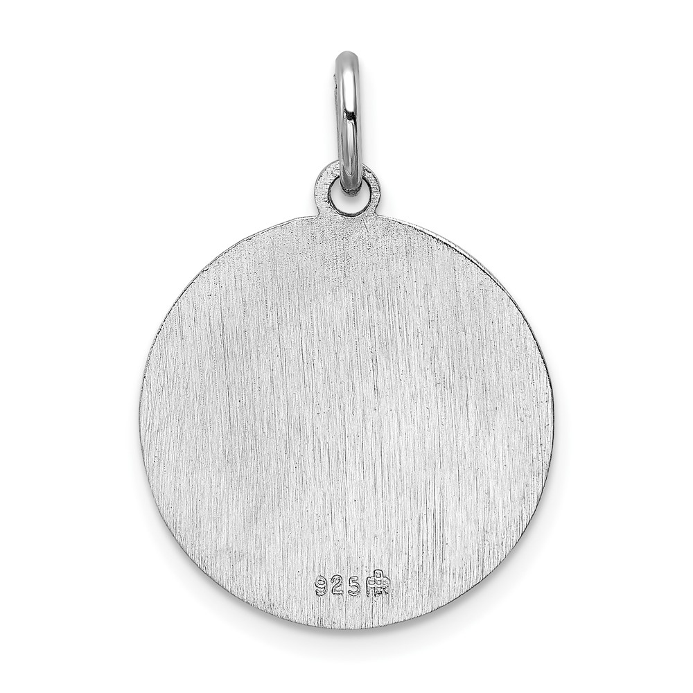 Sterling Silver Rhodium-plated Saint Joseph Medal (QC5682)