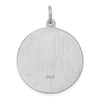 Sterling Silver Rhodium-plated Saint Jude Thaddeus Medal view 3