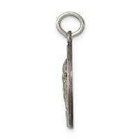 Sterling Silver Saint Jude Thaddeus Antiqued Medal view 2