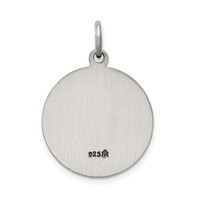 Sterling Silver Saint Jude Thaddeus Antiqued Medal view 4