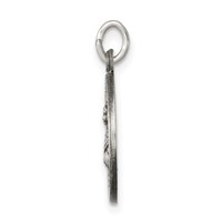 Sterling Silver Antiqued Saint Lucy Medal view 2