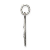 Sterling Silver Antiqued Saint Lucy Medal view 2