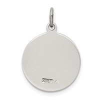 Sterling Silver Antiqued Saint Francis of Assisi Medal view 4