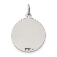 Sterling Silver Antiqued St. Gerard Medal Pendant view 4
