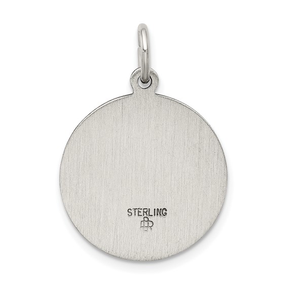 Sterling Silver Antiqued Saint John the Baptist Medal