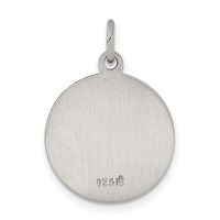 Sterling Silver Antiqued Saint Matthew Medal view 3