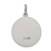Sterling Silver Antiqued Saint Matthew Medal view 4