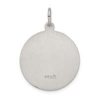 Sterling Silver Antiqued Saint Matthew Medal view 4