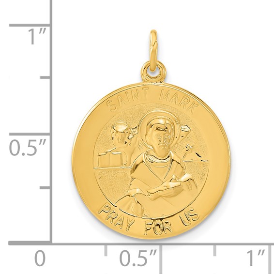 Sterling Silver & 24k Gold-plated Saint Mark Medal Charm