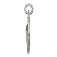 Sterling Silver Antiqued Praying Hands Pendant view 2