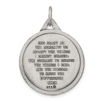 Sterling Silver Antiqued Praying Hands Pendant view 4