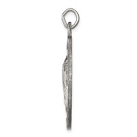 Sterling Silver Antiqued Praying Hands Pendant view 2