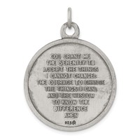 Sterling Silver Antiqued Praying Hands Pendant view 4
