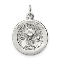 Sterling Silver Holy Communion Medal view 1