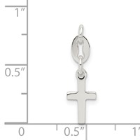 Sterling Silver Cross Charm view 3