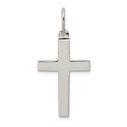 Sterling Silver Polished Latin Cross Pendant