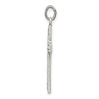 Sterling Silver Antiqued Cross Charm view 2