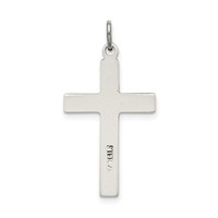 Sterling Silver Antiqued Cross Charm view 4