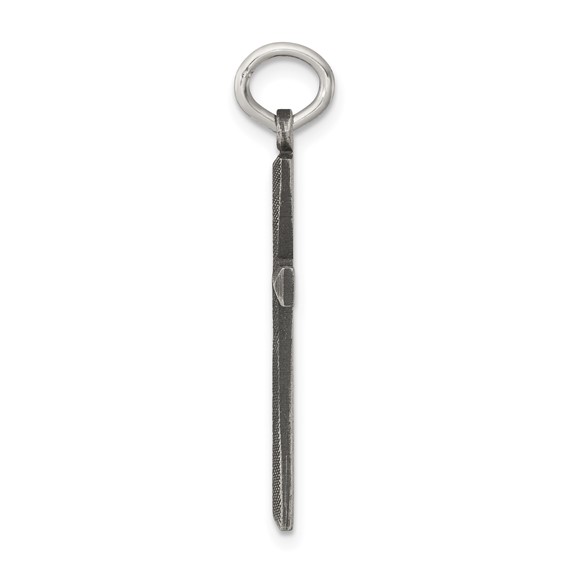Sterling Silver Antiqued Cross Charm