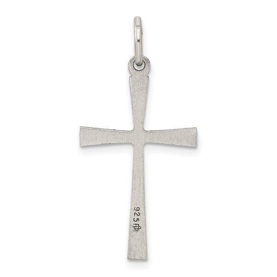 Sterling Silver Antiqued Cross Charm
