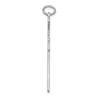 Sterling Silver Platinum-plated Latin Cross Pendant view 2