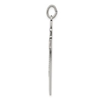 Sterling Silver Antiqued Rosary Cross Pendant view 2