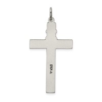 Sterling Silver Antiqued Rosary Cross Pendant view 4