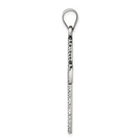 Sterling Silver Antiqued Scroll Cross Pendant view 2