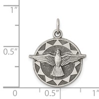 Sterling Silver Antiqued Holy Spirit Medal view 3