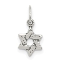 Sterling Silver Small Star of David Charm view 1