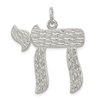 Sterling Silver Chai Pendant view 1