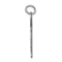 Sterling Silver Antiqued Chai Pendant view 2