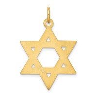 24K Gold-plated Sterling Silver Star of David Pendant view 4